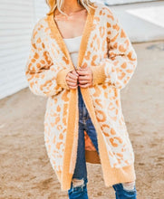 Load image into Gallery viewer, Leopard Print Open Front Tunic Cardigan
