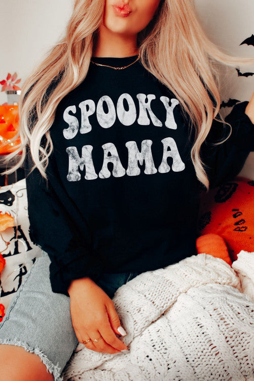 SPOOKY MAMA Graphic Sweatshirt