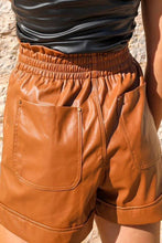 Load image into Gallery viewer, Faux Leather High Rise Shorts
