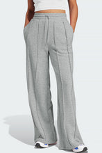 Load image into Gallery viewer, Seamed Drawstring High Waist Wide Leg Sweatpants
