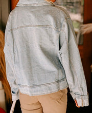 Load image into Gallery viewer, Street Style Zip Up Washed Denim Jacket
