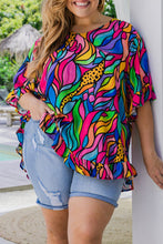 Load image into Gallery viewer, Plus Size Frilly Trim Blouse
