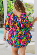 Load image into Gallery viewer, Plus Size Frilly Trim Blouse
