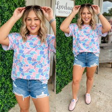 Load image into Gallery viewer, Multicolour Camouflage Print Preppy Fashion Tunic Tee
