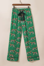 Load image into Gallery viewer, Cheetah Print Short Sleeve Shirt and Pants Pajama Set
