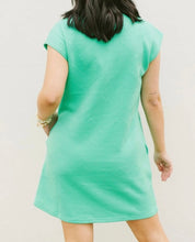 Load image into Gallery viewer, Textured Cap Sleeve T Shirt Dress
