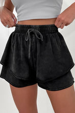 Load image into Gallery viewer, Mineral Wash French Terry High Waist Casual Shorts

