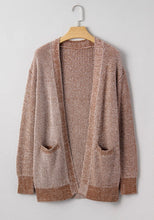 Load image into Gallery viewer, Open Front Knit Cardigan with Pockets
