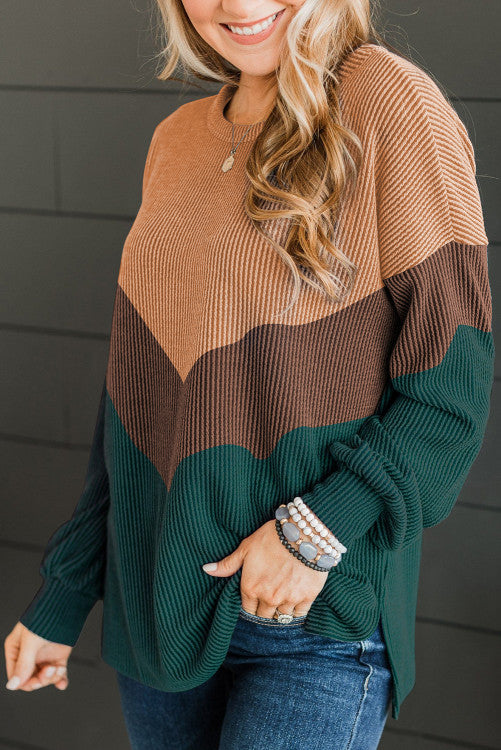 Corded Texture Long Sleeve