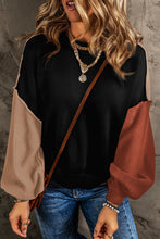 Load image into Gallery viewer, Colorblock Bishop Sleeve Sweater

