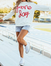 Load image into Gallery viewer, Tinsel Game Day Drop Shoulder Graphic Sweatshirt
