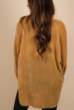 Load image into Gallery viewer, Button Up Loose Fit Velvet Shirt
