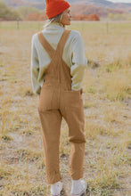 Load image into Gallery viewer, Khaki Vintage Multi Pockets Buckle Strap Cargo Denim Overalls
