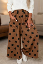 Load image into Gallery viewer, Polka Dot Wide Leg Elastic Waist Casual Pants
