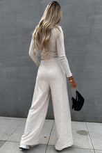 Load image into Gallery viewer, Crop Top and Wide Leg Pants Two Piece Set
