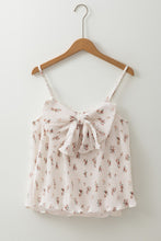 Load image into Gallery viewer, Pleated Big Bow Back Spaghetti Straps Tank Top
