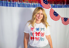 Load image into Gallery viewer, Patriotic Bow Graphic Tee
