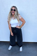 Load image into Gallery viewer, Instock size 11 BLACK BARREL JEANS
