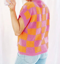 Load image into Gallery viewer, Plaid Pattern Sweater

