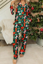 Load image into Gallery viewer, Festive Bow Print 2pcs Pajama Pant Set
