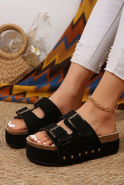 Platform Buckle Sandals