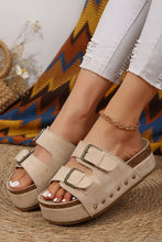 Load image into Gallery viewer, Platform Buckle Sandals
