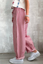 Load image into Gallery viewer, Stripe Drawstring Casual Loose Pants
