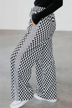 Load image into Gallery viewer, Checkerboard Drawstring Waist Casual Pants
