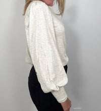 Load image into Gallery viewer, Shirred Cuffs Puff Sleeve Peasant Top
