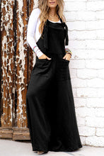 Load image into Gallery viewer, Knotted Straps Patch Pocket Wide Leg Jumpsuit

