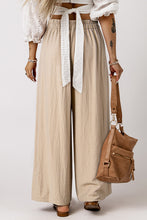 Load image into Gallery viewer, Drawstring Waist Pleated Wide Leg Casual Pants
