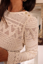 Load image into Gallery viewer, Lace Buttoned Detail Long Sleeve Blouse
