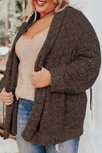 Load image into Gallery viewer, Open Front Knit Plus Size Cozy Cardigan

