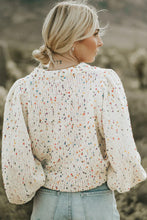 Load image into Gallery viewer, Colorful Dots Cable Knit Crew Neck Sweater
