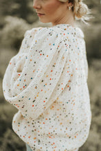 Load image into Gallery viewer, Colorful Dots Cable Knit Crew Neck Sweater

