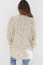 Load image into Gallery viewer, Multicolor Dotted Rib Knit Long Sleeve Cardigan
