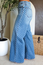 Load image into Gallery viewer, Polka Dot High Waist Shift Jeans
