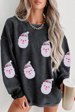 Load image into Gallery viewer, Holiday sequin Corded Sweatshirt
