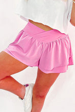 Load image into Gallery viewer, Crossed Waist Tiered Flowy Shorts
