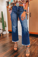 Load image into Gallery viewer, INSTOCK Mineral Wash Raw Hem High Waist Flared Jeans
