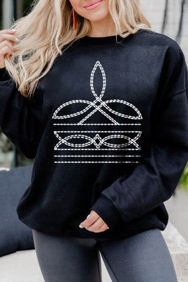 Instock small boot stitch sweatshirt