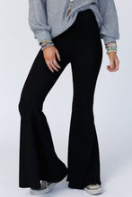 Load image into Gallery viewer, High Waist Ribbed Flare Pants
