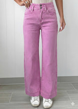 Load image into Gallery viewer, Button High Waist Flared Bottom Jeans
