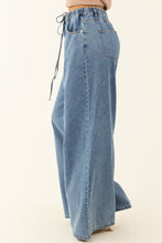 Load image into Gallery viewer, Medium Wash Super Wide Leg Denim Pants
