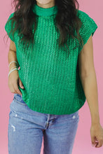 Load image into Gallery viewer, Solid Color Knit High Neck Short Sleeve Sweater
