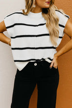 Load image into Gallery viewer, Striped Batwing Sleeve Sweater Tee
