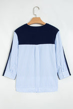 Load image into Gallery viewer, Drop Shoulder Long Sleeve Striped Pullover Sweater
