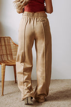 Load image into Gallery viewer, Exposed Seam Drawstring High Waist Wide Leg Pants
