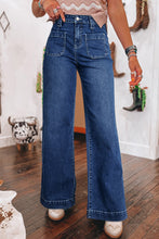 Load image into Gallery viewer, Wide Leg Pocketed High Waist Jeans
