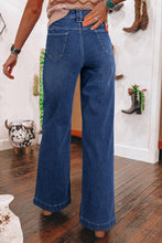 Load image into Gallery viewer, Wide Leg Pocketed High Waist Jeans
